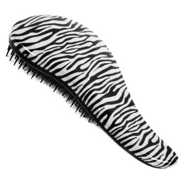 Dtangler Professional Brush - kartáč na vlasy s rukojetí (zebra bílá)