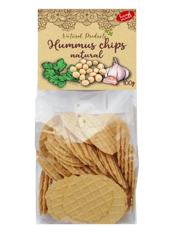 Cocoa manufacture Hummus chips natural 100g