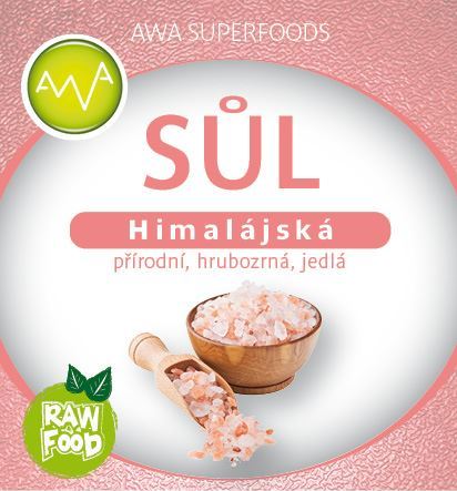 AWA superfoods Himalájská sůl hrubozrná růžová 500g