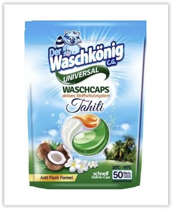 WaschKönig kapsle na praní TRIOCAPS Tahiti Universal 50ks