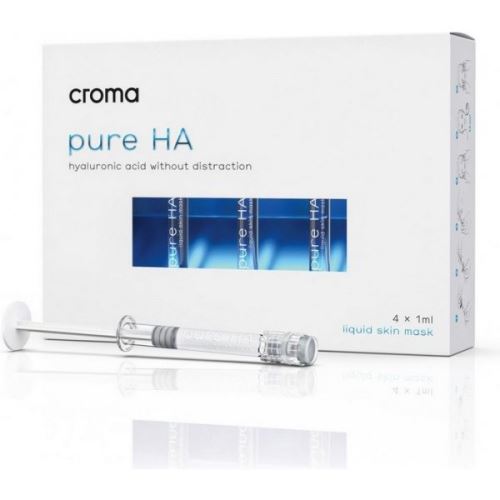 CROMA Pure HA - Tekutá maska s kyselinou hyaluronovou 4 x 1 ml