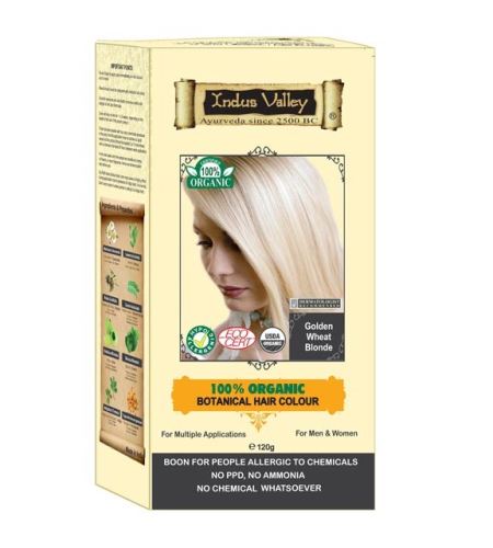 BIO organic Henna Organická barva na vlasy Golden Wheat Blonde