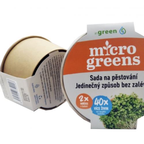 Pěstební set microgreens Hořčice bílá