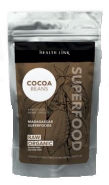 Health link nepražené kakaové boby criollo RAW BIO 100g