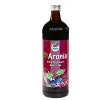 Arónie BIO (černý jeřáb, jeřabina), 100% přímo lisovaná šťáva, 0,7 litru Arónie BIO (černý jeřáb, jeřabina), 100% přímo lisovaná šťáva, 0,7 litru