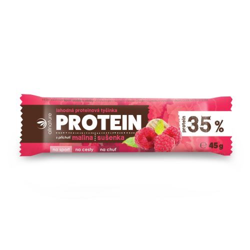Proteinová tyčinka 35% malina a sušenka 45 g