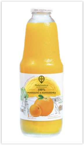 100% ovocná šťáva pomeranč a mandarinka 1000ml