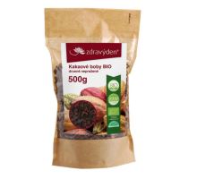 Zdravý den Kakaové boby BIO drcené nepražené 500g