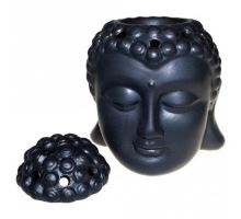 Aromalampa Hlava Buddha černá