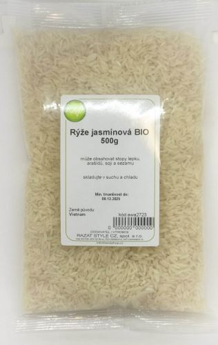 Rýže jasmínová BIO 500g