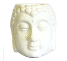 Aromalampa Hlava Buddha bílá malá