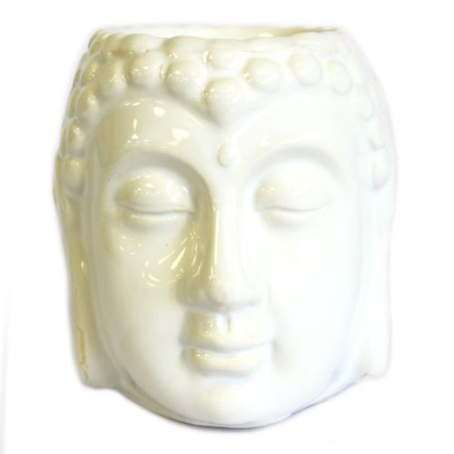 Aromalampa Hlava Buddha bílá malá