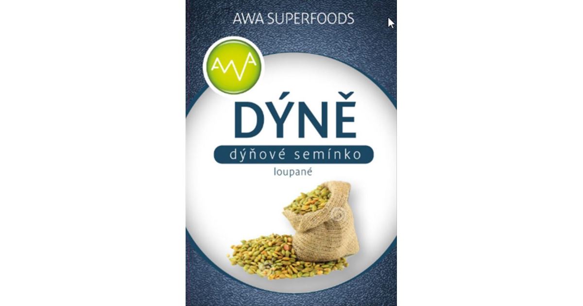 AWA superfoods Dýňové semínko loupané 1000g | AWA shop, Zdravá výživa,  superpotraviny, šungit, masáže, kosmetika
