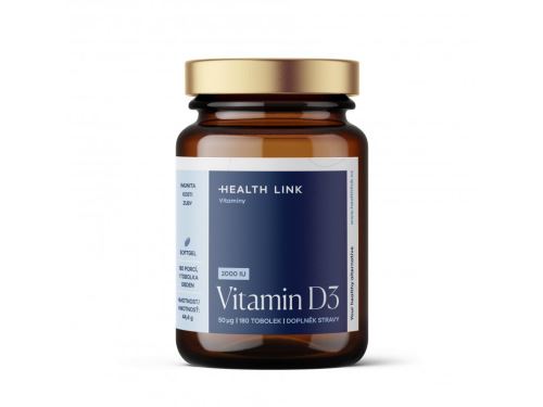 VITAMÍN D3 2000 lU  softgel 44,4g tobolky, 180ks