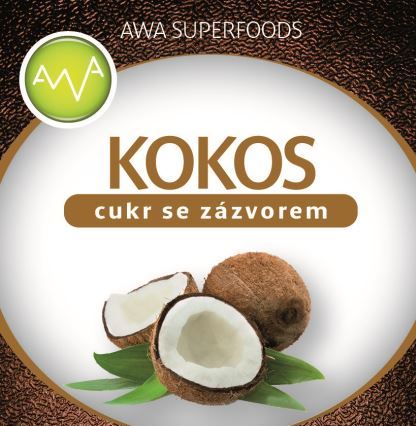 AWA superfoods kokosový cukr se zázvorem 250g