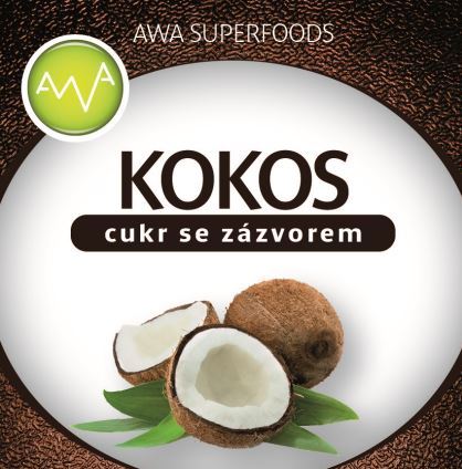AWA superfoods kokosový cukr se zázvorem 100g