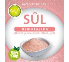 AWA superfoods Himalájská jedlá sůl růžová RAW 500g