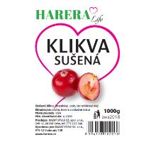 HARERA Klikva sušená proslazená velkoplodá (Brusinka americká) 1000g