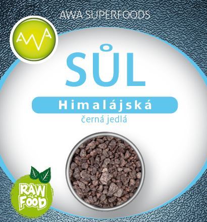 AWA superfoods Himalájská sůl černá jedlá RAW 100 g