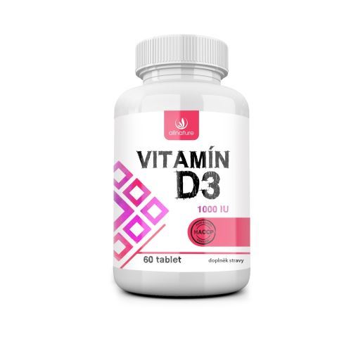 Vitamín D3 60 tablet Allnature