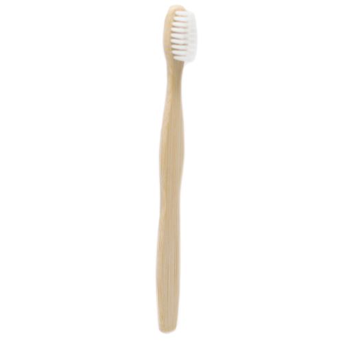 Bambusový zubní kartáček bílý středně měkký