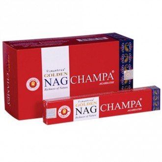 Indické vonné tyčinky Golden Nag Champa 15g