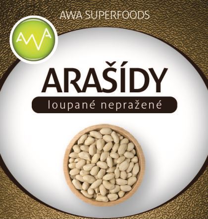 AWA superfoods arašídy loupané nepražené 1000g