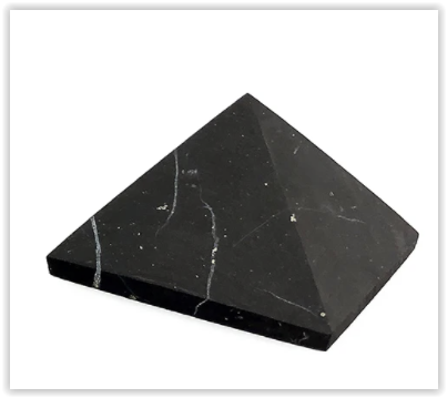 Šungit, Karélie Šungitová pyramida 6 cm neleštěná