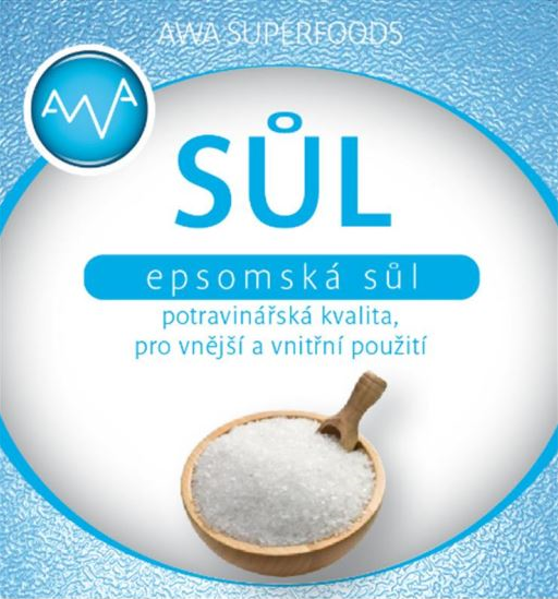 AWA superfoods Epsomská sůl potravinářská 500g