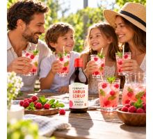 Sirup Shrub FEERMATO  malina a máta 340 ml (1)