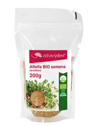 Aspen team s.r.o, Zdravý den Alfalfa BIO - semena na naklíčení 200g