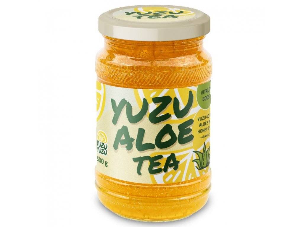 Yuzu, MEDICAL & PHARMA PROMOTION Yuzu Aloe tea 500g - sklo