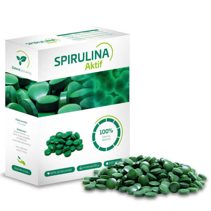 Zelený obchod, Aktif Spirulina Aktif (Spirulina Platensis) 250g