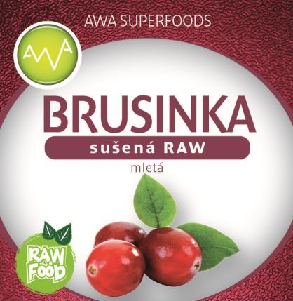 AWA superfoods sušená brusinka mletá RAW 100g