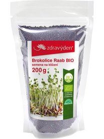 Brokolice Raab semena na klíčení BIO 200 g